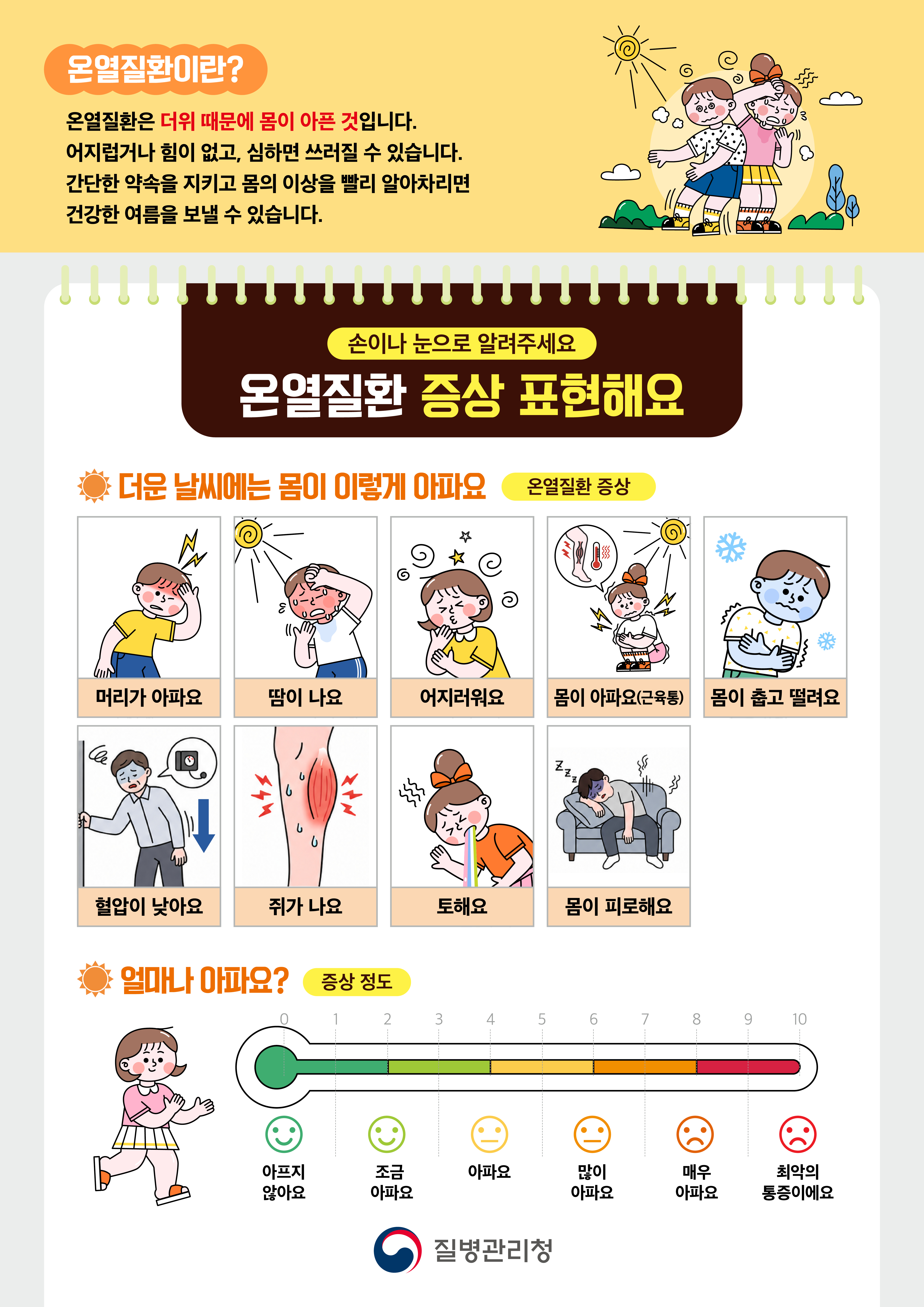 내 증상을 말해요!_온열질환 증상 표현해요