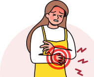 살모넬라균 감염균 관련 일러스트