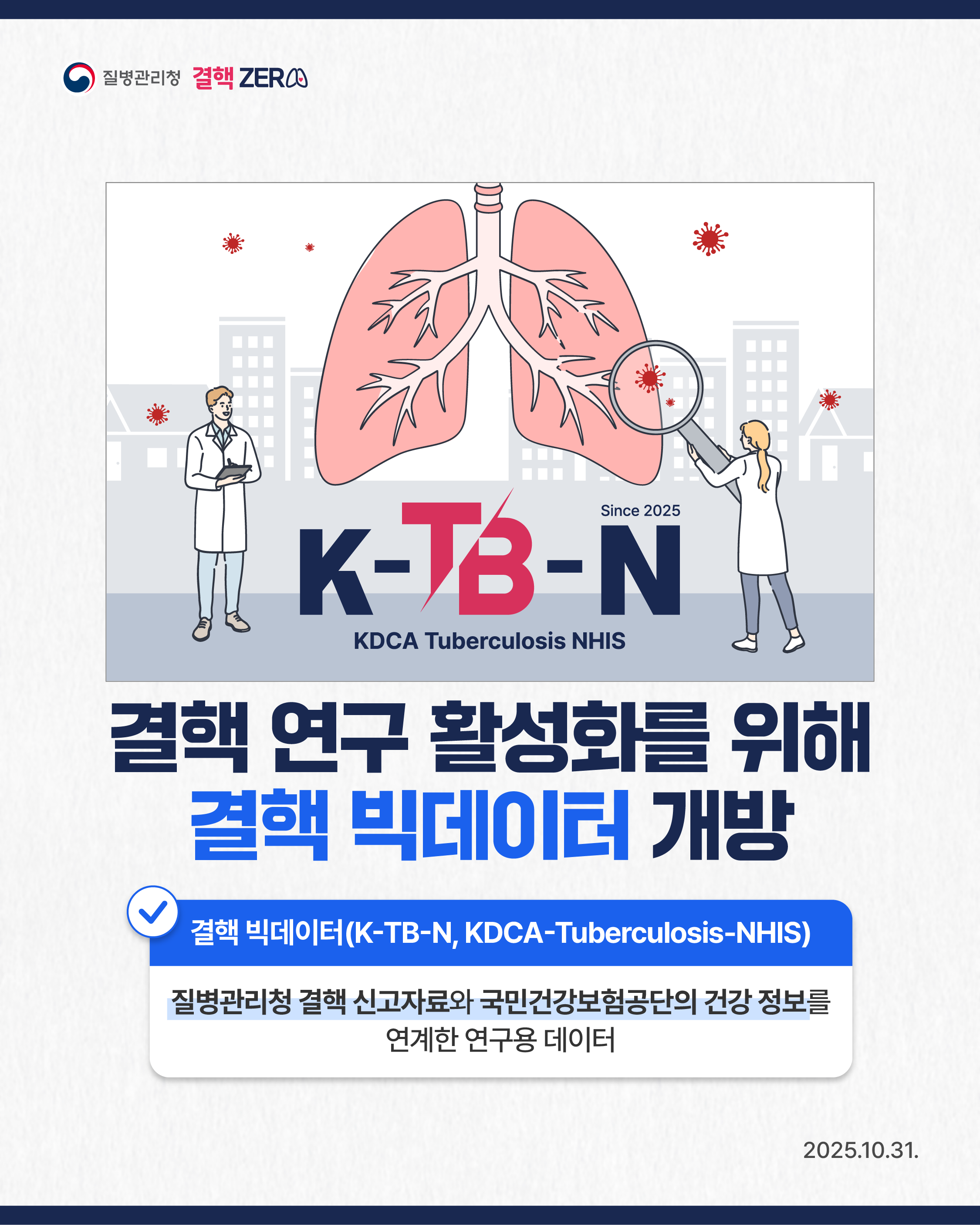 결핵 연구의 새로운 출발, 결핵 빅데이터 개방