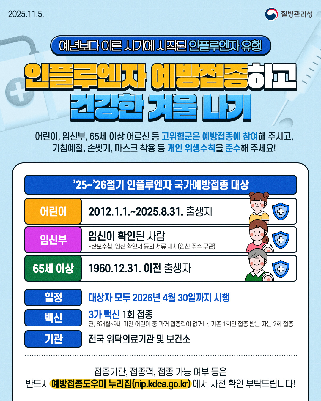 예년보다 이른 시기에 시작된 인플루엔자 유행